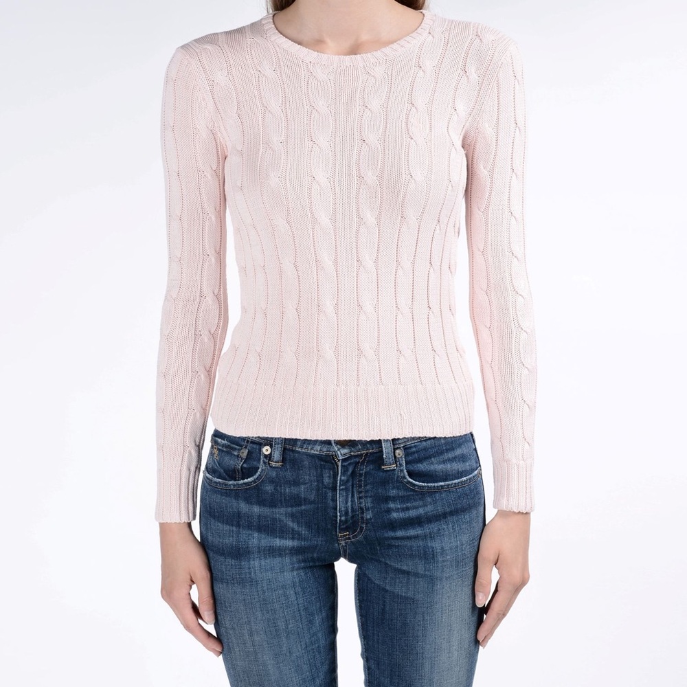 Pink Cable Knit Sweater (EUC)